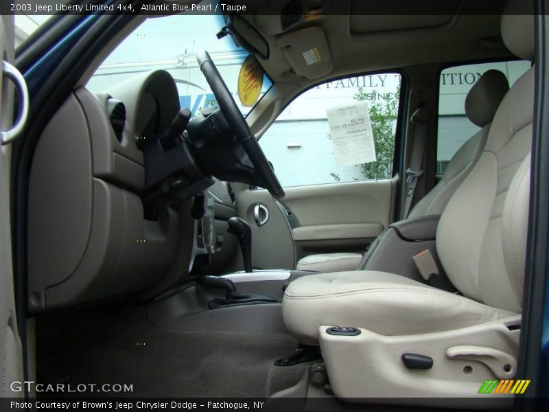 Atlantic Blue Pearl / Taupe 2003 Jeep Liberty Limited 4x4