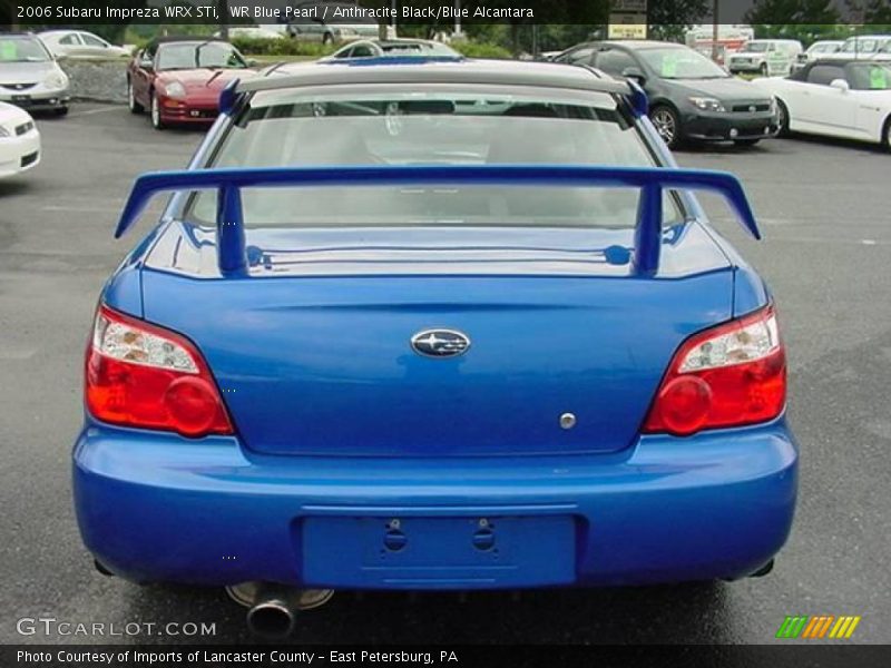 WR Blue Pearl / Anthracite Black/Blue Alcantara 2006 Subaru Impreza WRX STi