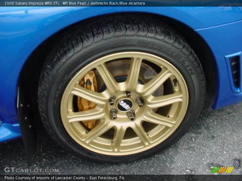 WR Blue Pearl / Anthracite Black/Blue Alcantara 2006 Subaru Impreza WRX STi