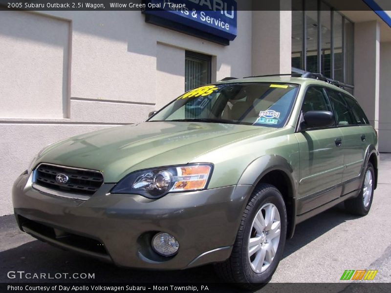 Willow Green Opal / Taupe 2005 Subaru Outback 2.5i Wagon