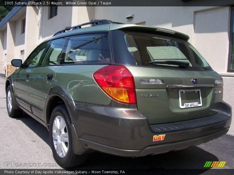 Willow Green Opal / Taupe 2005 Subaru Outback 2.5i Wagon