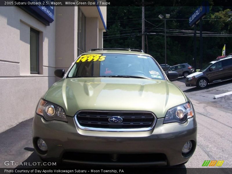 Willow Green Opal / Taupe 2005 Subaru Outback 2.5i Wagon