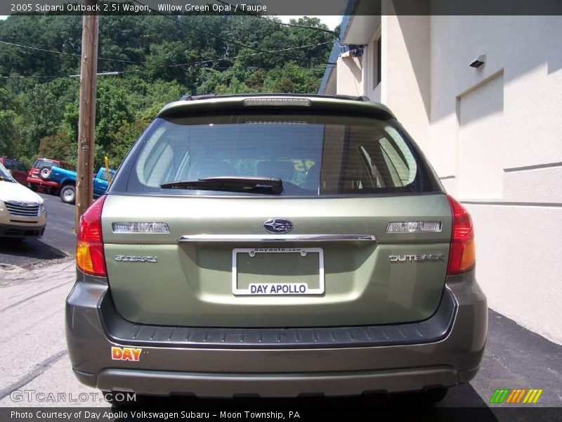 Willow Green Opal / Taupe 2005 Subaru Outback 2.5i Wagon
