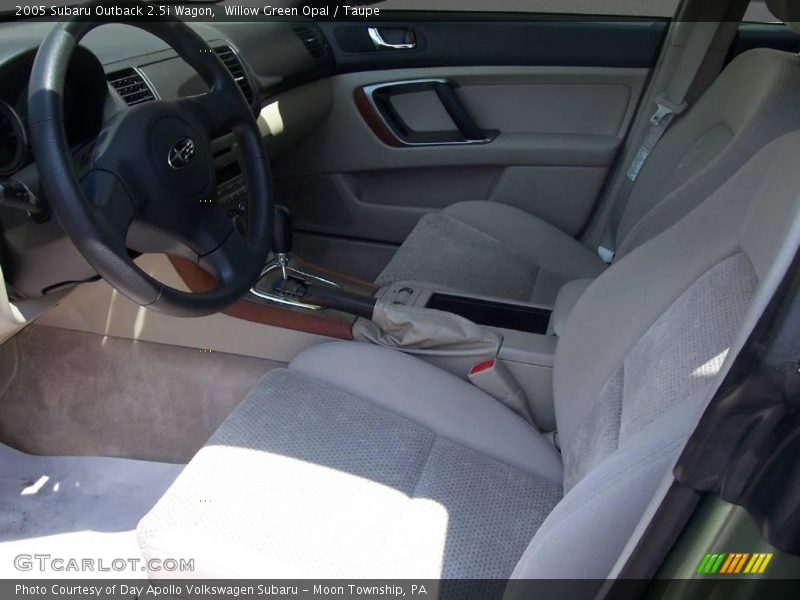 Willow Green Opal / Taupe 2005 Subaru Outback 2.5i Wagon