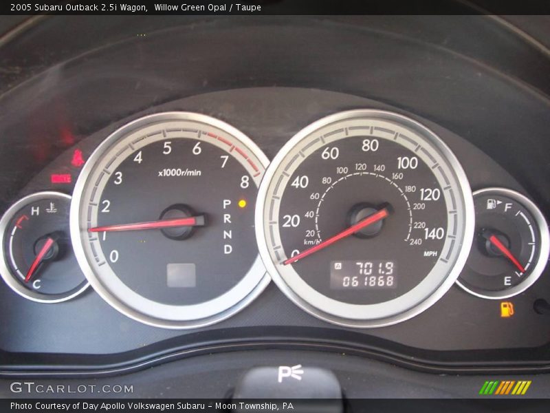 Willow Green Opal / Taupe 2005 Subaru Outback 2.5i Wagon
