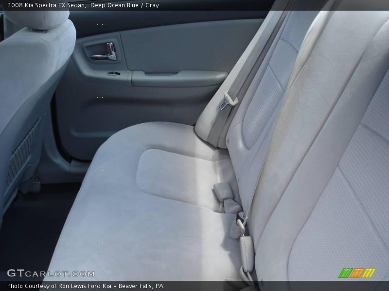 Deep Ocean Blue / Gray 2008 Kia Spectra EX Sedan