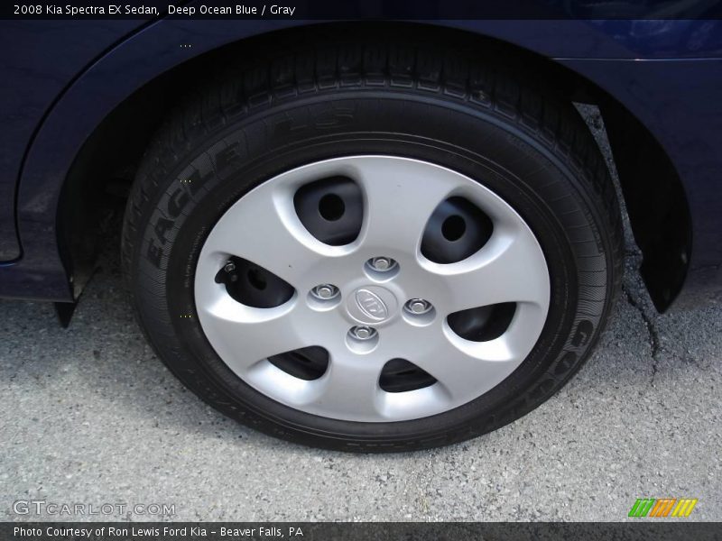 Deep Ocean Blue / Gray 2008 Kia Spectra EX Sedan