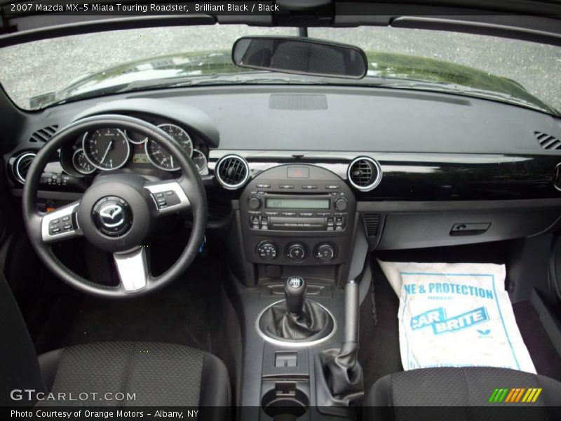 Brilliant Black / Black 2007 Mazda MX-5 Miata Touring Roadster