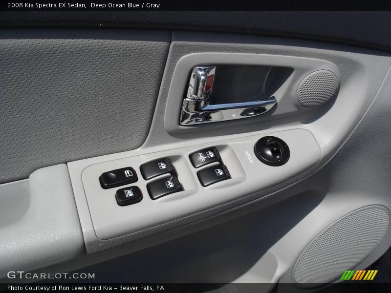 Deep Ocean Blue / Gray 2008 Kia Spectra EX Sedan