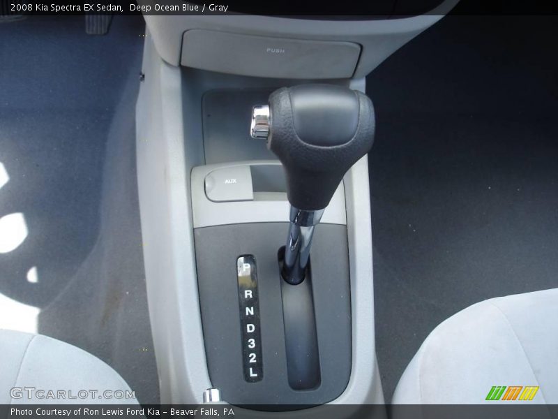 Deep Ocean Blue / Gray 2008 Kia Spectra EX Sedan