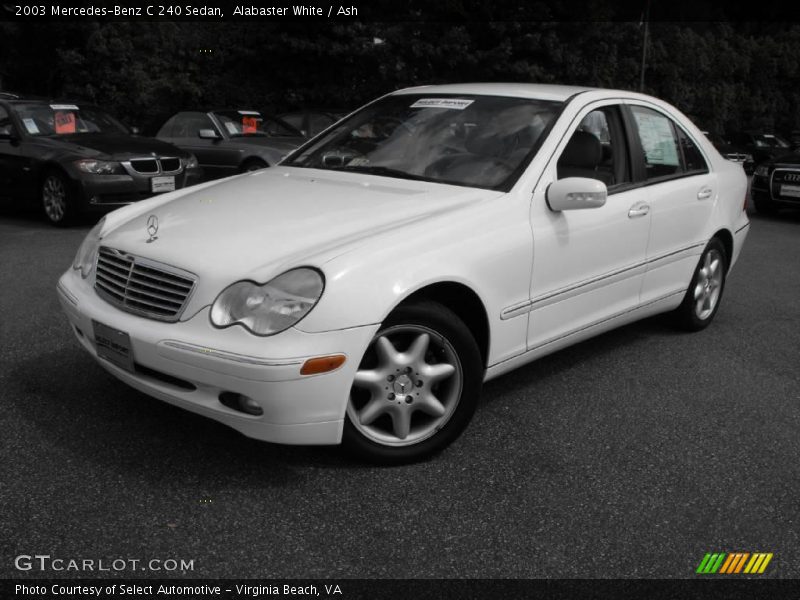 Alabaster White / Ash 2003 Mercedes-Benz C 240 Sedan