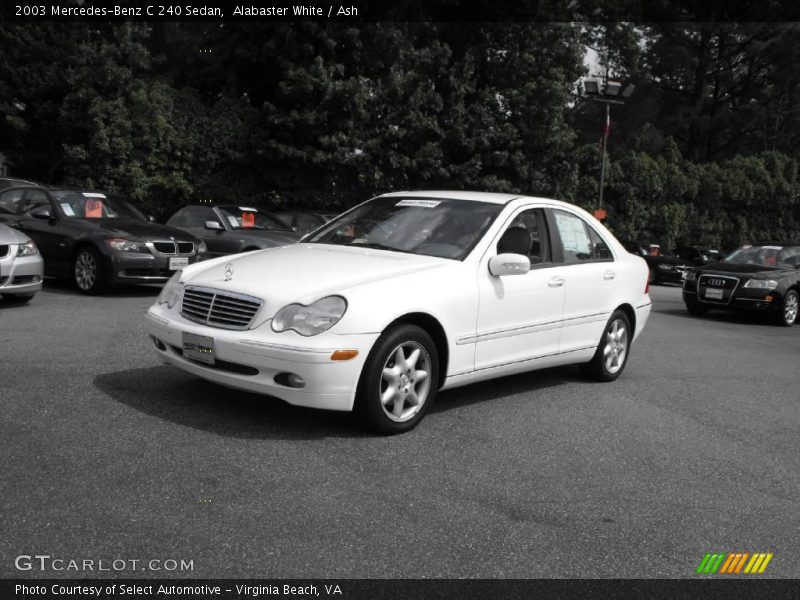 Alabaster White / Ash 2003 Mercedes-Benz C 240 Sedan
