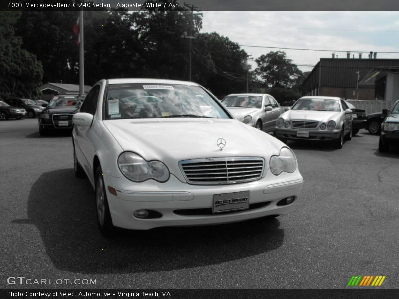 Alabaster White / Ash 2003 Mercedes-Benz C 240 Sedan