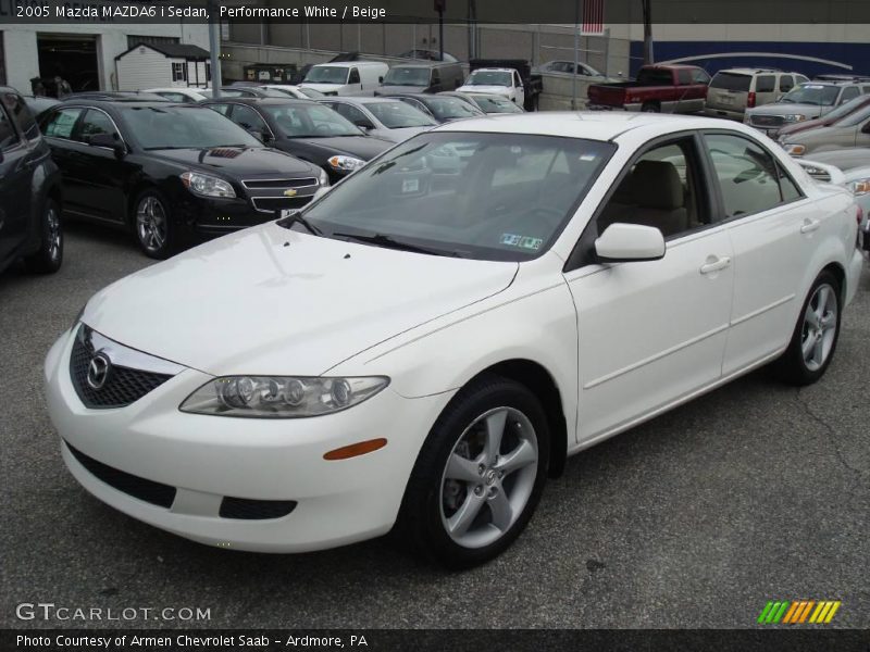 Performance White / Beige 2005 Mazda MAZDA6 i Sedan