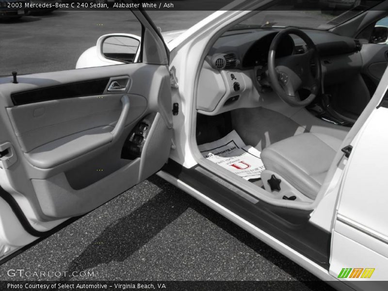 Alabaster White / Ash 2003 Mercedes-Benz C 240 Sedan