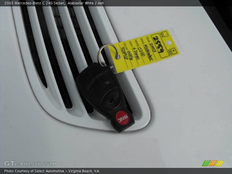 Alabaster White / Ash 2003 Mercedes-Benz C 240 Sedan
