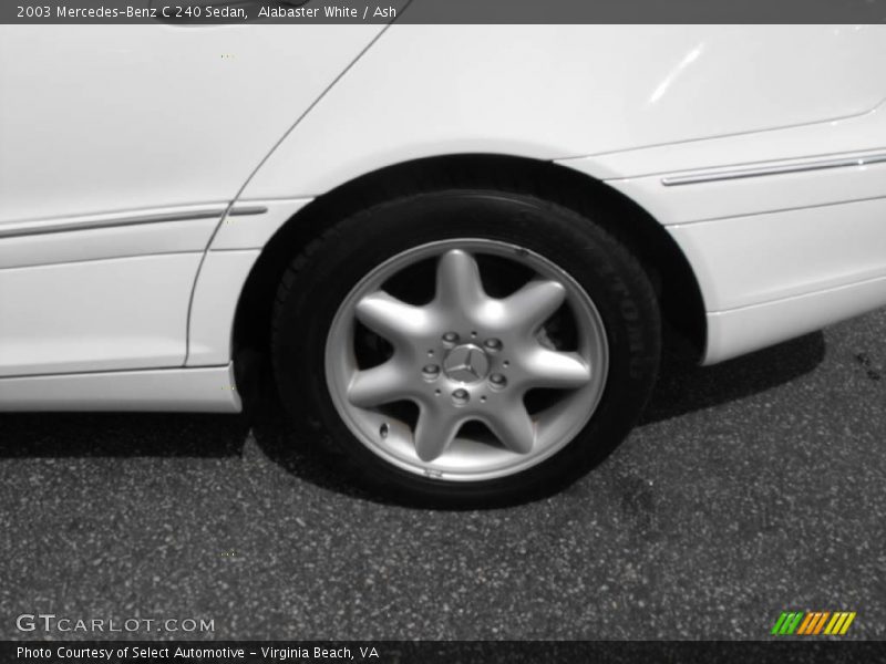 Alabaster White / Ash 2003 Mercedes-Benz C 240 Sedan