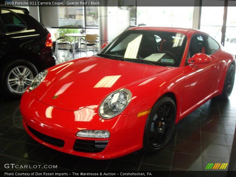 Guards Red / Black 2009 Porsche 911 Carrera Coupe