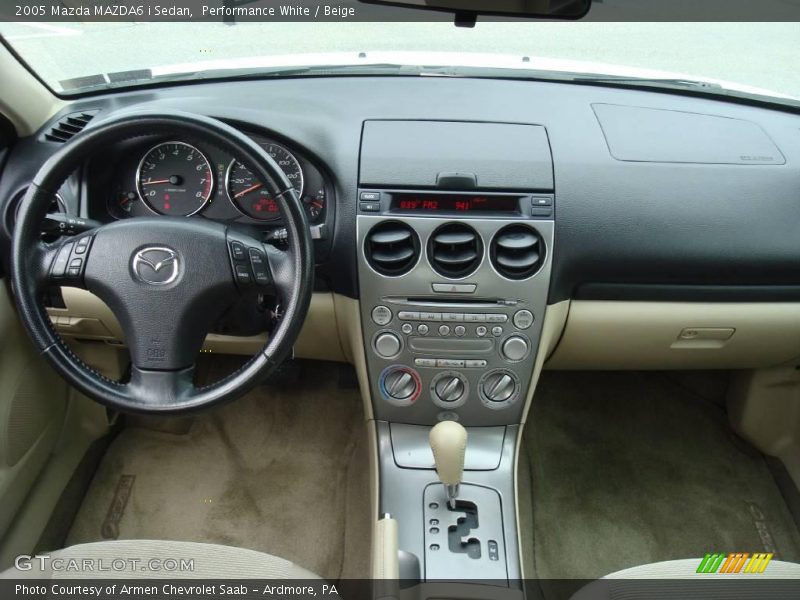 Performance White / Beige 2005 Mazda MAZDA6 i Sedan