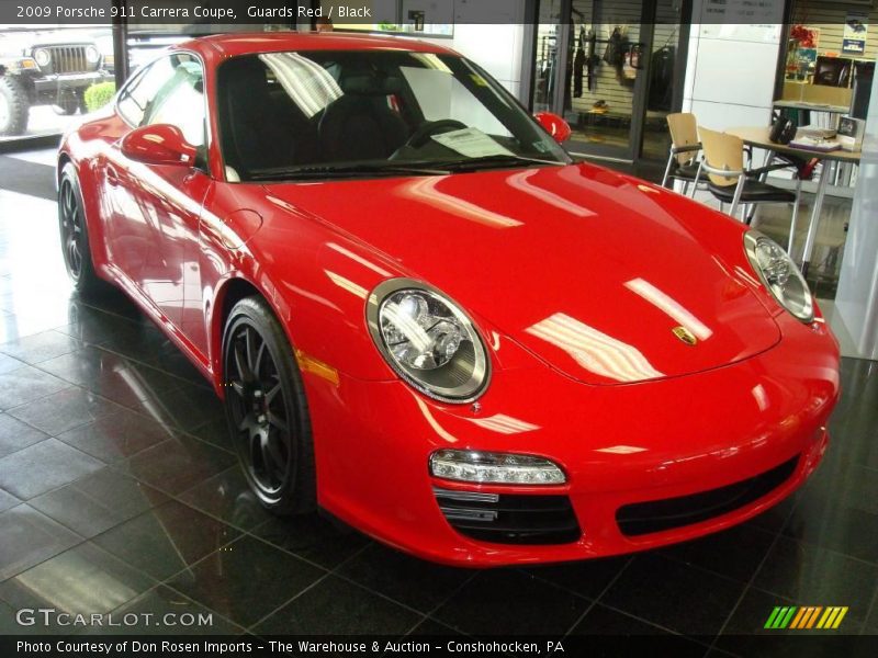 Guards Red / Black 2009 Porsche 911 Carrera Coupe