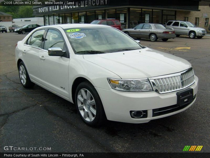 White Suede / Sand 2008 Lincoln MKZ Sedan