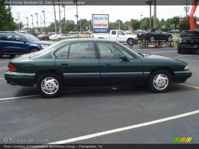 Dark Green Metallic / Beige 1995 Pontiac Bonneville SE