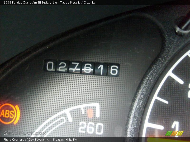 Light Taupe Metallic / Graphite 1998 Pontiac Grand Am SE Sedan