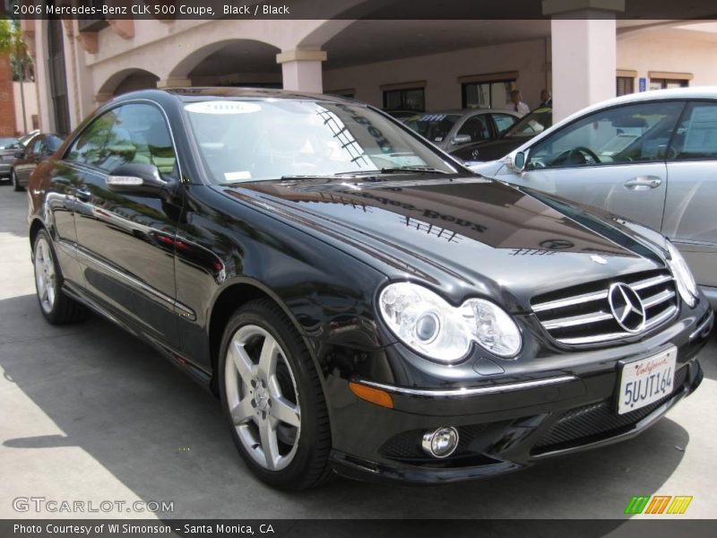 Black / Black 2006 Mercedes-Benz CLK 500 Coupe