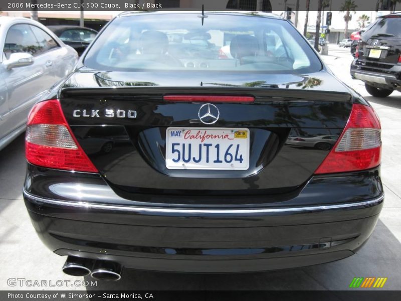 Black / Black 2006 Mercedes-Benz CLK 500 Coupe
