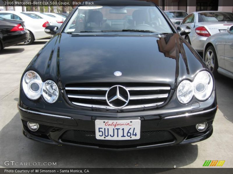 Black / Black 2006 Mercedes-Benz CLK 500 Coupe