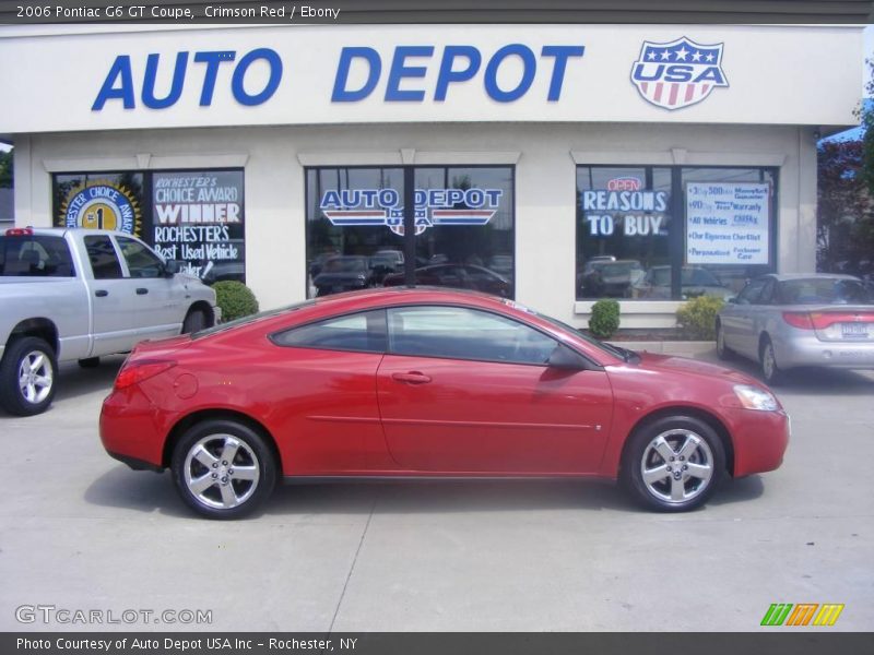 Crimson Red / Ebony 2006 Pontiac G6 GT Coupe