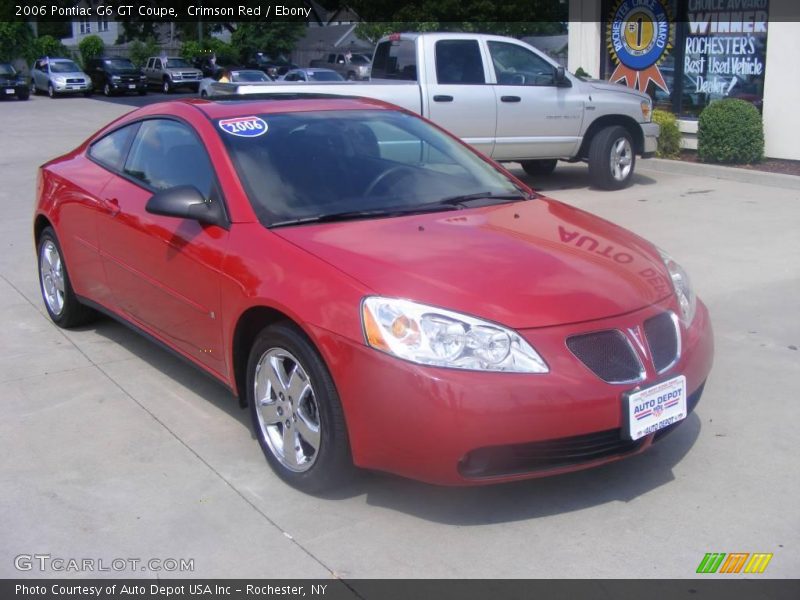 Crimson Red / Ebony 2006 Pontiac G6 GT Coupe