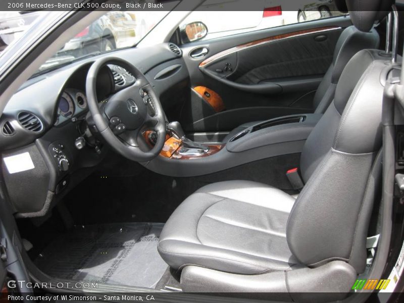 Black / Black 2006 Mercedes-Benz CLK 500 Coupe