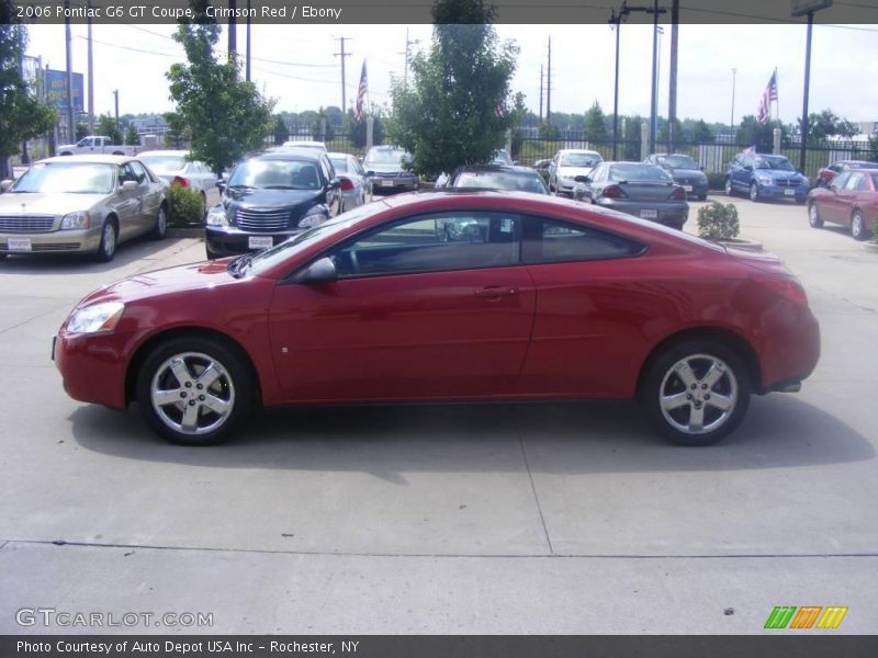 Crimson Red / Ebony 2006 Pontiac G6 GT Coupe