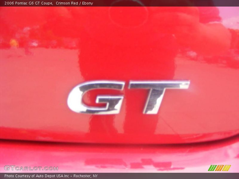 Crimson Red / Ebony 2006 Pontiac G6 GT Coupe