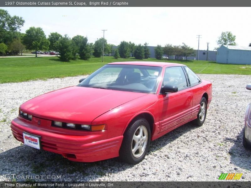 Bright Red / Graphite 1997 Oldsmobile Cutlass Supreme SL Coupe