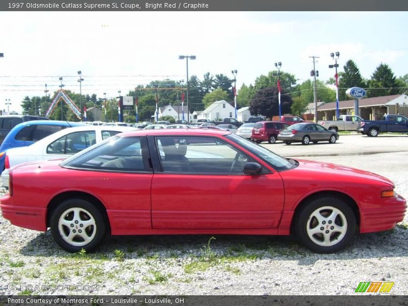 Bright Red / Graphite 1997 Oldsmobile Cutlass Supreme SL Coupe