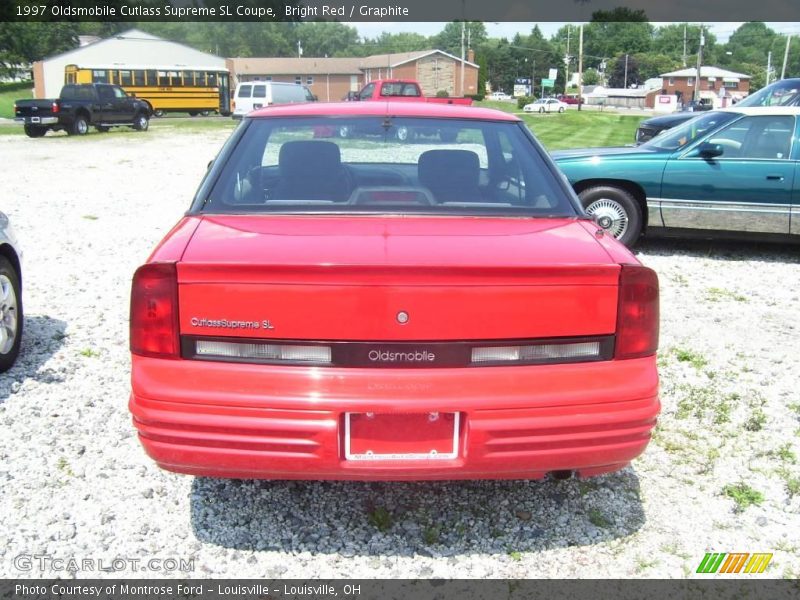 Bright Red / Graphite 1997 Oldsmobile Cutlass Supreme SL Coupe