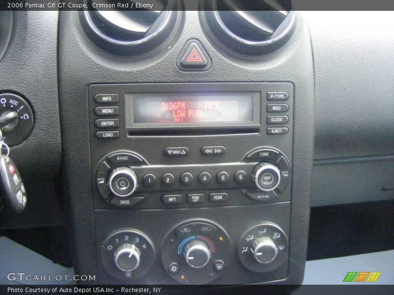 Crimson Red / Ebony 2006 Pontiac G6 GT Coupe