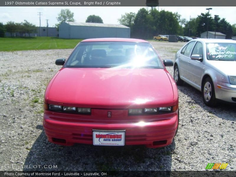 Bright Red / Graphite 1997 Oldsmobile Cutlass Supreme SL Coupe