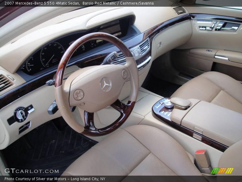 Barolo Red Metallic / Cashmere/Savanna 2007 Mercedes-Benz S 550 4Matic Sedan