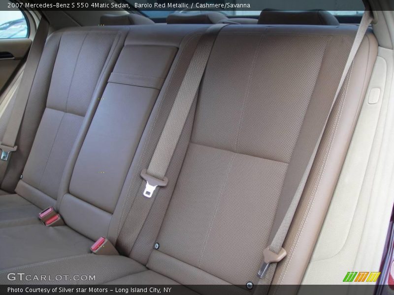 Barolo Red Metallic / Cashmere/Savanna 2007 Mercedes-Benz S 550 4Matic Sedan