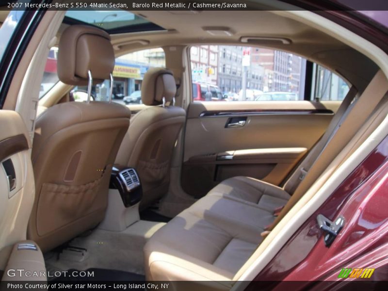 Barolo Red Metallic / Cashmere/Savanna 2007 Mercedes-Benz S 550 4Matic Sedan