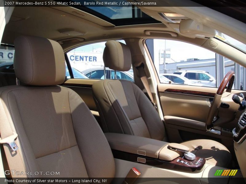 Barolo Red Metallic / Cashmere/Savanna 2007 Mercedes-Benz S 550 4Matic Sedan