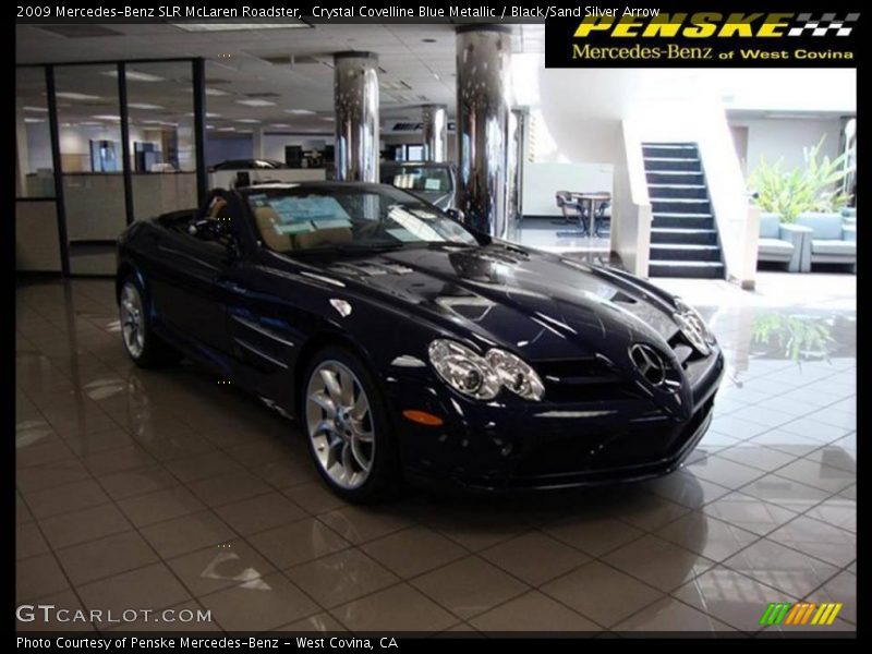 Crystal Covelline Blue Metallic / Black/Sand Silver Arrow 2009 Mercedes-Benz SLR McLaren Roadster