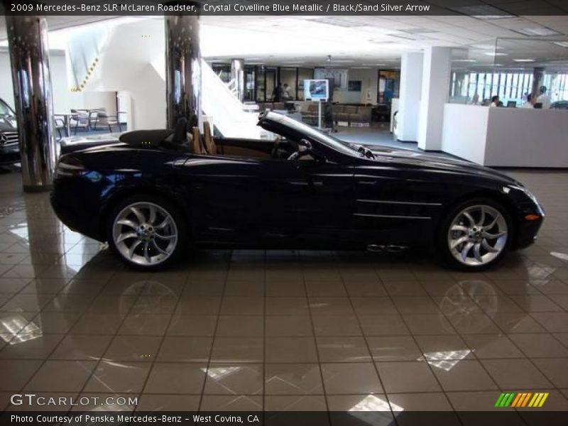 Crystal Covelline Blue Metallic / Black/Sand Silver Arrow 2009 Mercedes-Benz SLR McLaren Roadster