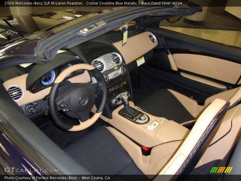 Black/Sand Silver Arrow Interior - 2009 SLR McLaren Roadster 