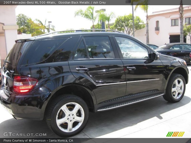 Obsidian Black Metallic / Ash Grey 2007 Mercedes-Benz ML 500 4Matic