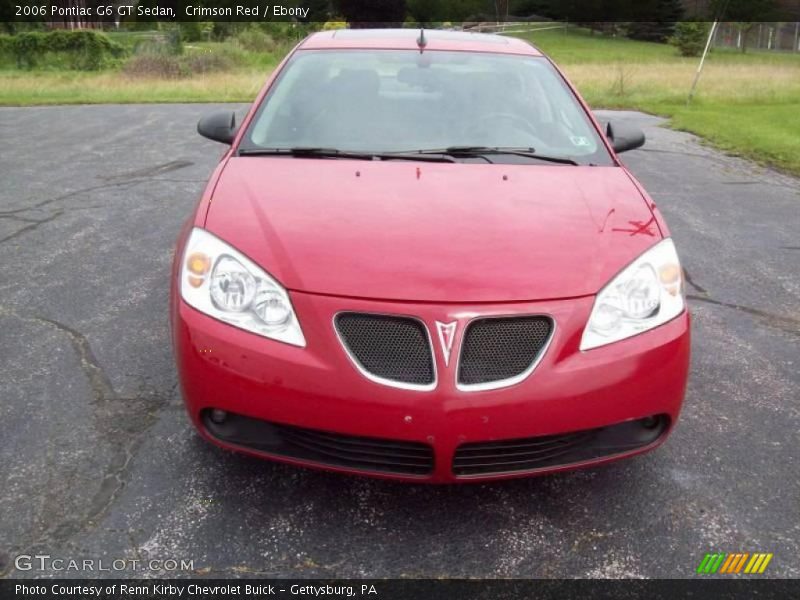 Crimson Red / Ebony 2006 Pontiac G6 GT Sedan