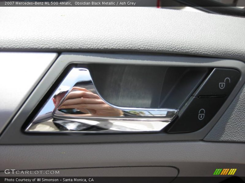 Obsidian Black Metallic / Ash Grey 2007 Mercedes-Benz ML 500 4Matic